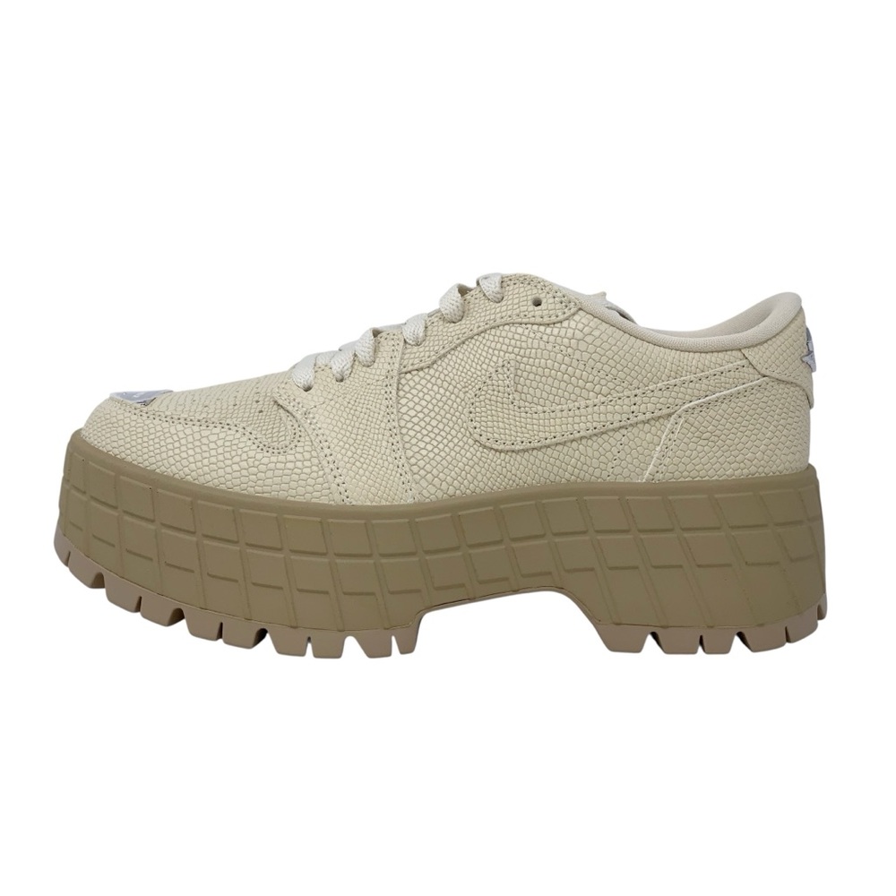 Air Jordan 1 Low Brooklyn Low Snakeskin Tan Sneaker Boots Platform Booties